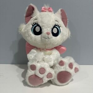 Disney Aristocats Marie Plush White Kitten Pink Bows Stuffed Animal